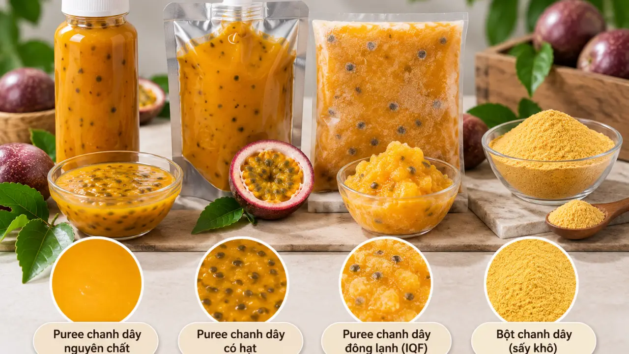 Puree Chanh Dây Là Gì? Ứng Dụng Cho Đồ Uống, Bánh Kem